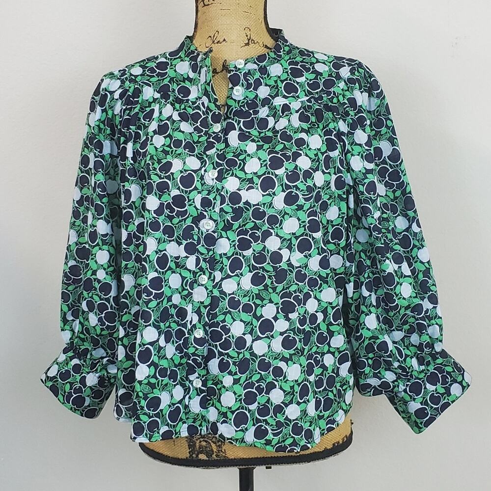 Maeve Bubble - Sleeve Blouse Sz S